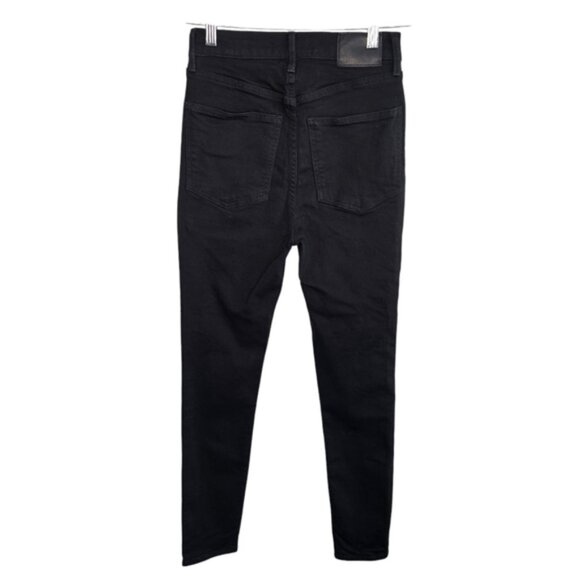 Denim Forum The Lola High Rise Skinny Black Jeans Size 26 - Picture 8 of 16